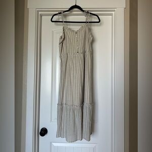 Spaghetti Strap, Striped Dress - Small